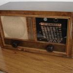Mende 400W igazi retró elektroncsöves lámpás asztali rádió 1940 -ből fotó