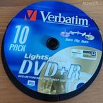 Írható DVD+R, Verbatim, LightScribe, 10 db fotó