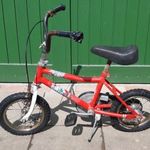 Fém 12 colos gyerek bicikli kerékpár gyerekkerékpár támasztó kerekekkel fotó