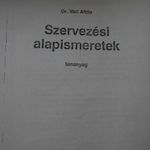 Dr. Vári Attila - Szervezési alapismeretek című könyve fotó