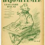 Pál Hugó (1875 - 1932), kottaborító grafika, Bajomi Hümér legújabb dalai zenemű kottája, 34, 2x26, 5 fotó