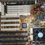 RETRO PC alkatrész - alaplap - SOCKET 7 - Pentium 133 + RAM fotó