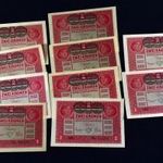 1917 2 AZAZ KÉT KORONA 10 DB ROPOGÓS ÉS FŐLEG HAJTATLAN BANKJEGY - PAPÍRPÉNZ EGYBEN ! fotó
