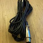6, 3" Jack - XLR mama mono mikrofon kábel 5 méter fekete nem használt 1Ft-ról fotó