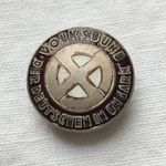 2VH Magyaroszági német Volksbund zománcos kitűző gomblyuk jelvény 1Ft NMÁ fotó