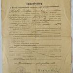 Károly-csapatkereszt kitüntetés adományozó igazolvány - 68. gyalogezred 1Ft NMÁ fotó