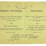 EGYESÜLT FA ÉS IPARI RT. - VEREINIGTE HOLZ- UND INDUSTRIE A.G. Budapest, részvényjegy 1000 K.-ról (I fotó