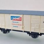 A102 H0 1: 87 Piko hűtőkocsi Cinzano tehervagon - Vasútmodell terepasztal kiegészítő fotó