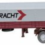 Wiking 051407 H0 Tehergépjármű modell Henschel Platós félpótkocsi &quot Zeitfracht&quot fotó