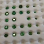 Smaragd MIX - 24 db drágakő - 2, 9 ct, 2 - 3, 6 mm (164-10) fotó