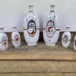 -AV164- 6db Régi Hollóházi Porcelán Pálinkás Butella Butélia Készlet Egyben Eladó fotó