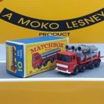 Matchbox Regular Wheels.Pipe Truck. Ergomatic Cab+Eredeti Doboz. Ritka Fehér Front. Ritkaság!!!!!!!! fotó