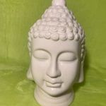 FEHÉR MÁZAS BUDHA SZOBOR, SIVA SZOBOR. PORCELÁN KELETI ISTENSÉG fotó