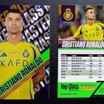 Cristiano Ronaldo Al-Nassr Master Class focis kártya Panini Top Class 2025 fotó