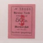 Budapest helypénz-bérlet 3 krajcár 1892 és 12 krajcár 1894 + Rác fürdő márvány fürdő 50 krajcár fotó