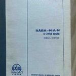 Kezelési és karbantartási utasítás Rába-MAN D 2156 HM6 Diesel-motor fotó