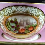 ANTIK BIEDERMEIER PORCELÁN TEÁS CSÉSZE KASTÉLY LÁTKÉPPEL ! fotó