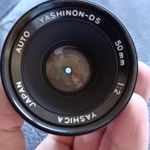 Yashica Yashinon-DS auto japan 1: 2 50mm (m42ges csatlakozású) + hoya 52mm a81 szűrő fotó