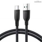 JOYROOM adatkábel és töltő kábel, USB - Type-C csatlakozó, 100W, 1m hosszú szövettel bevont kábel... fotó