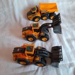 Dickie Volvo 2db homlokrakodó és egy billencses teherautó 3db egyben fotó