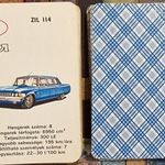 AUTÓ KVARTETT KÉK HÁTLAPOS, 40 LAP - RETRO KÁRTYA JÁTÉK, TELJES !!! fotó
