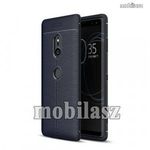 Sony Xperia XZ3, OTT! LEATHER mobiltok, Sötétkék fotó