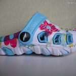 23-25-ös gyerek gyermek klumpa papucs, virágmintás, belsőhossz: 14cm * szem.átvétel: Zugló fotó
