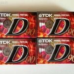 TDK D90 audiókazetta 4 db egyben új fotó