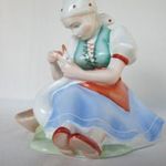 ZSOLNAY PORCELÁN LIBATÖMŐ LÁNY fotó