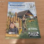 régi retró 1979-es NSZK-s STIHL fűrészek, fűkaszák, stb... prospektus, hibátlan. fotó