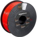Amazon Basics 3D nyomtatószál, (PLA), 1, 75 mm, 1 kg orsó piros/fekete fotó