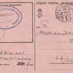 II.Vh.Tábori Postai Levelezőlap 1940. Ellenőrízve TP. 1. M.kir. II. honvéd közfelderítő repülő szd. fotó