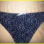 H&M pöttyös fekete fehér színű pamutos tanga XS fotó