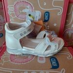 D.D. Step lány világítós bőrszandál 28 - White AKCIÓ!!! fotó