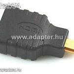mikro HDMI M - HDMI F átalakító, tökéletes kapcsolat fotó