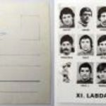 VB 1978 aláírt képeslap Nyilasi, Törőcsik, Fazekas, Bálint Mészáros, Nagy L. futball foci labda fotó
