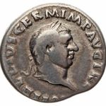 Vitellius denár „XV VIR SACR FAC” BMC: 39 RIC: 24 (Ag) 3, 20g VF Nagyon ritka! fotó