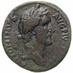 Antonius Pius sestertius „TRP AVG COS IIII” (Br) 22, 09g -VF fotó