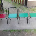 4 darab összecsukható kis szék kempingezéshez horgászathoz fotó