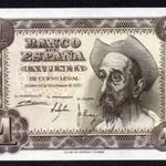 Spanyolország 1 peseta (Don Quijote) UNC 1951 fotó