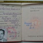 Francia, Spanyol származású férfi MSZMP tagsági igazolványa, 1979-1988 fotó