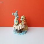 Eredeti Disney Vintage Susi és Tekergő mese PORCELÁN kutya figura Lady and the Tramp figura EXTRA fotó