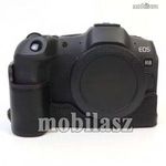 Canon EOS R8 kamerához alsó tok - valódi bőr, fényképezéskor nem kell kivenni a tokból, féltest k... fotó
