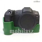 Canon EOS R8 kamerához alsó tok - valódi bőr, fényképezéskor nem kell kivenni a tokból, féltest k... fotó