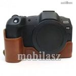 Canon EOS R8 kamerához alsó tok - PU bőr, fényképezéskor nem kell kivenni a tokból, féltest kiala... fotó