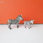 Eredeti Schleich zebra és zebra csikó állatfigura együtt !! 2008-as kiadás ! fotó