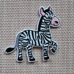 ruhára vasalható folt rávasaló felvarró zebra 82x75mm fotó