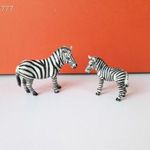 Eredeti Schleich zebra és zebra csikó állatfigura együtt !! 1998-as kiadás ! fotó