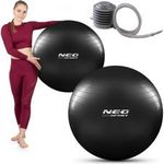 Gimnasztikai fitnesz labda 75 cm NS-952 fekete fotó