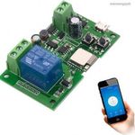 5-32VDC 1 csatornás Wifi-s és RF 433MHz rádiófrekvenciás relémodul , ÚJ fotó